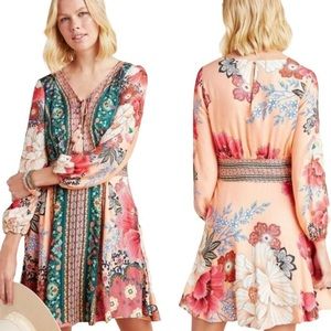 Farm Rio x Anthropologie Topanga dress size MP medium petite .